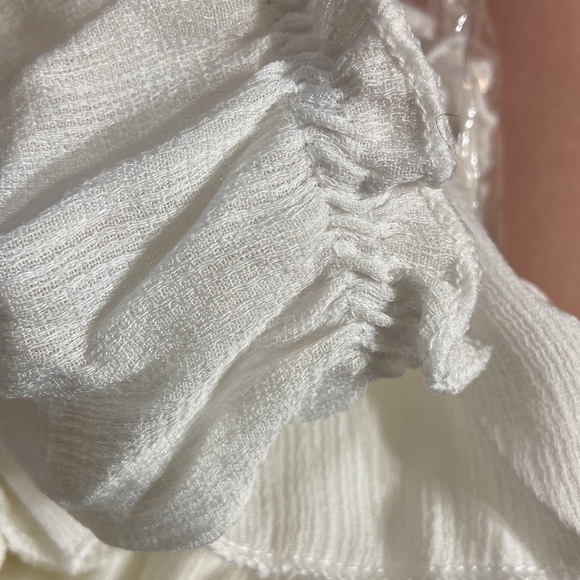 White Boho Maxi Dress Used Once Excellent Condition Size 6-8 US - Picture 5 of 5